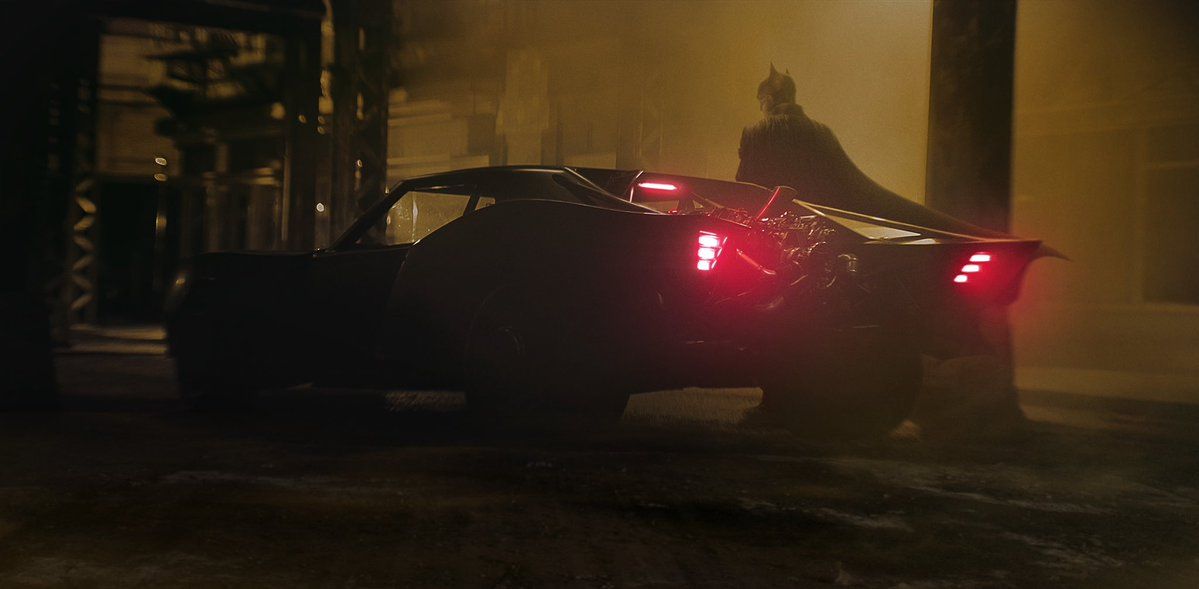 Batman with his new batmobile