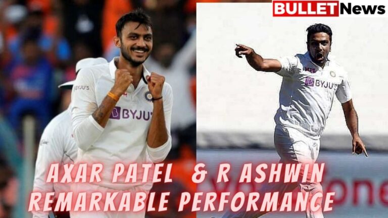 R Ashwin & Axar Patel remarkable performance