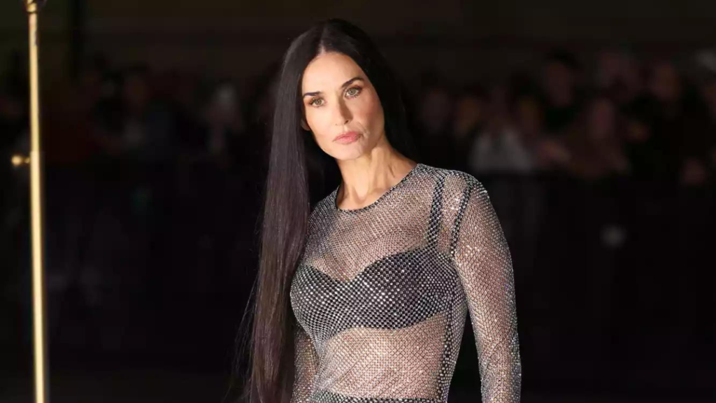 Demi Moore is seen at the Dolce&Gabbana