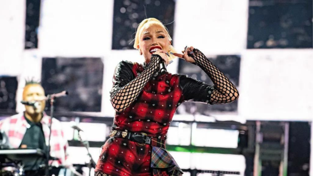 Gwen Stefani of No Doubt performs during the 2024