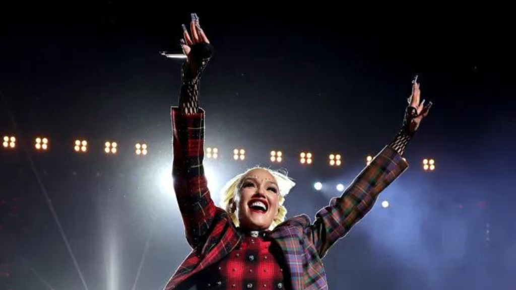 Gwen Stefani of No Doubt performs during the 2024 Coachella Valley
