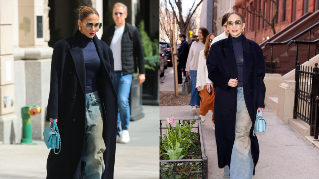 Jennifer Lopez Embraces 'Dirty Denim' Trend