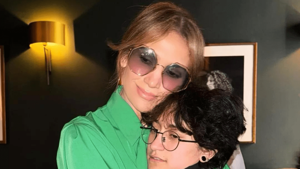 Jennifer Lopez and Emme Maribel Muniz