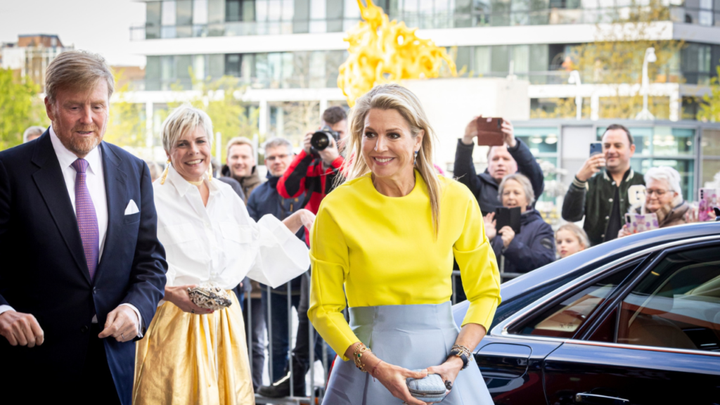 (L-R) King Willem-Alexander, Princess Laurentien and Queen Maxima