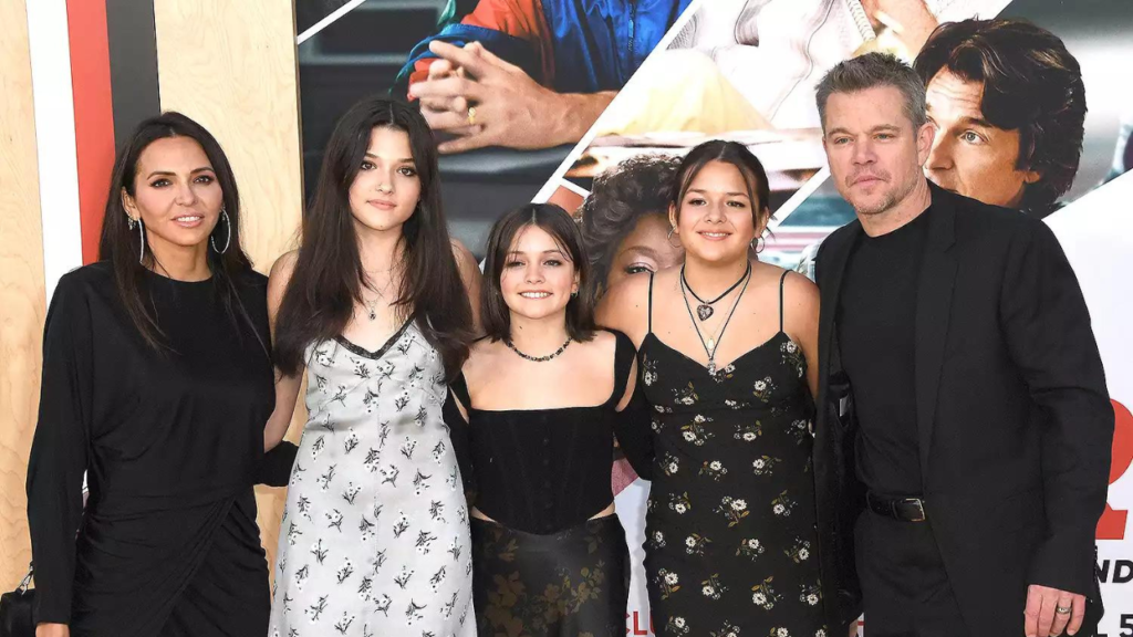 Matt Damon and family.