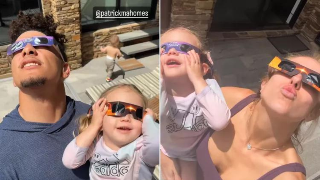 Patrick and Brittany Mahomes And 3-year-old daughter