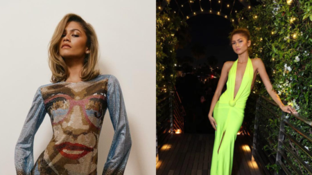 Zendaya‘s latest “Challengers” look references the film’s promotional artwork.