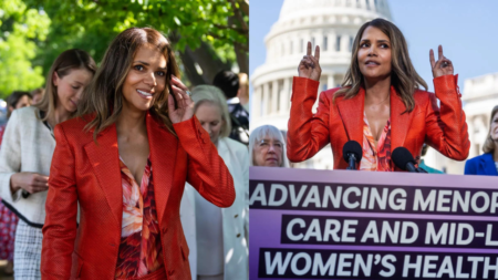 Halle Berry made her way to Washington, D.C., on Thursday for a news conference