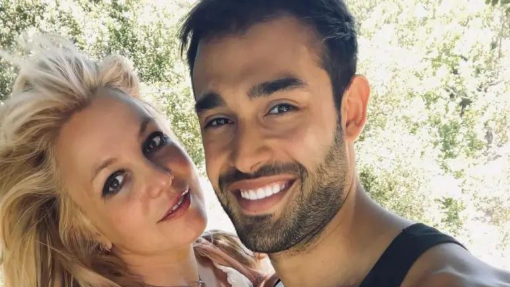 Sam Asghari With his ex-wife Britney Spears